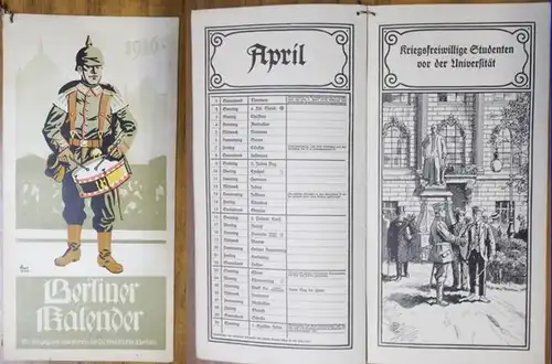 Berliner Kalender. - Verein für die Geschichte Berlins (Hrsg.). - Voß, Georg (redigiert von): Berliner Kalender 1916. 