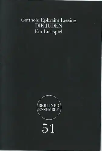 Programmheft zu: Die Juden. Ein Lustspiel in einem Aufzuge. Verfertiget im Jahre 1749. Inszenierung: George Tabori. Bühne: Etienne Pluss. Kostüme: Margit Koppendorfer. Musik: Hans Jörn.. 
