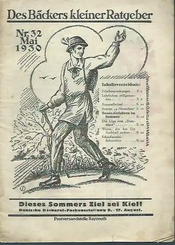 Bäckers kleiner Ratgeber. - Gerhard, Erich (Schriftleiter): Des Bäckers kleiner Ratgeber. Mai 1930, Nr. 32. 