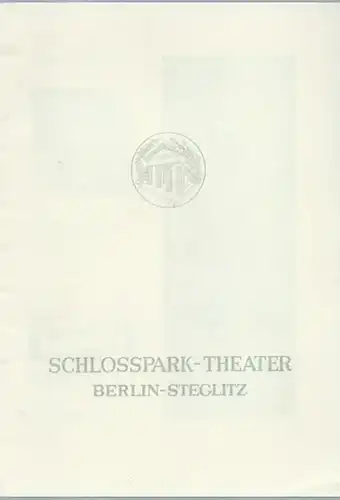 Schloßpark Theater Berlin Steglitz. Intendant: Boleslav Barlog.   Kaiser, Georg: Programmheft zu: Kolportage. Komödie in einem Vorspiel und drei Akten nach zwanzig Jahren. Inszenierung:.. 