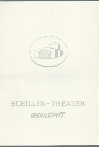 Schiller-Theater Werkstatt, Berlin. - Intendant: Boleslav Barlog. - Rozewicz. Tadeusz und Tankred Dorst: Programmheft zu: T. Rosewicz: Die Kartothek. Deutsch von Ilka Boll. Inszenierung: William...