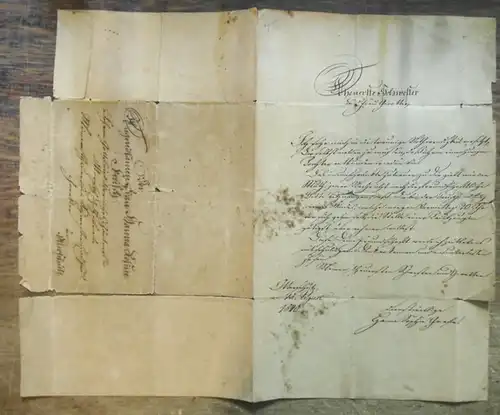 Brief an die 'tugendsame Frau Hanna Rosine Kreische', Ehefrau des Gärtners Johann Gottfried Kreische, theure Schwester und Frau Gevatter. Die Absenderin, Hanna Sophie [Grase], teilt.. 