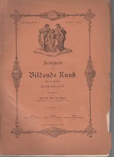 Zeitschrift für Bildende Kunst.   Lützow, Carl von (Hrsg.): Zeitschrift für Bildende Kunst.  Mit dem Beiblatt: Kunst   Chronik.  18. Band.. 