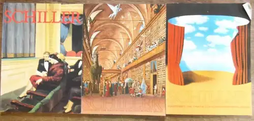 Schiller. - Illustrierte der Staatlichen Schauspielbühnen Berlin. - Sasse, Heribert (Generalintendant): Schiller. Illustrierte der Staatlichen Schauspielbühnen Berlin. 3 Hefte. Spielzeiten 1985 / 1986 , 1986 / 1987 und 1986 / 1987. 