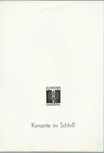 Konzerte im Schloß.   Eszter Perenyi.   Ilona Prunyi.   Msija Gogaschwili: Sondergastspiel:  Eszter Perenyi, Violine mit Ilona Prunyi am 27.. 