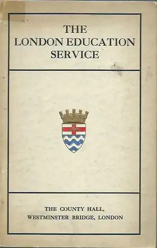 Gater, G. H: The London education service. Being the Eighth Edition, Revised, Enlarged and Illustrated, of the Organisation of Education in London. Printed for the London Country Council by Odhams Press Ltd., and may ba purchases through any Bookseller or