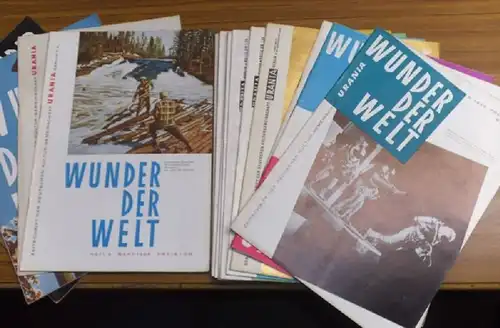 Wunder der Welt. / Paul Altenberg (Hrsg.): Wunder der Welt - Zeitschrift der deutschen Kultur-Gemeinschaft, Urania, Berlin e.V. : 1. Jahrgang 1956 komplett: Hefte 1 - 5, Heft 6/7, Heft 8/9 sowie Heft 10/12 // 2. Jahrgang 1957: Hefte 1 -6, Heft 7/8. 