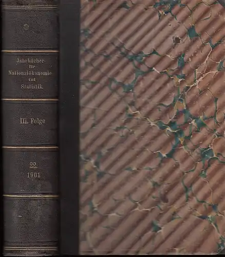 Hildebrand, Bruno (Gründer) / J. Conrad (Hrsg.) / Loening, Dr. Edg. / Lexis, W.:  Abhandlungen: Victor Kurs / Landgraf /  C. Leisewitz /.. 