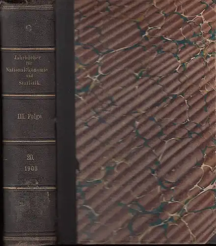 Hildebrand, Bruno (Gründer) / J. Conrad (Hrsg.) / Loening, Dr. Edg. / Lexis, W.:  Abhandlungen: G. von Below / G. van der Borght /.. 