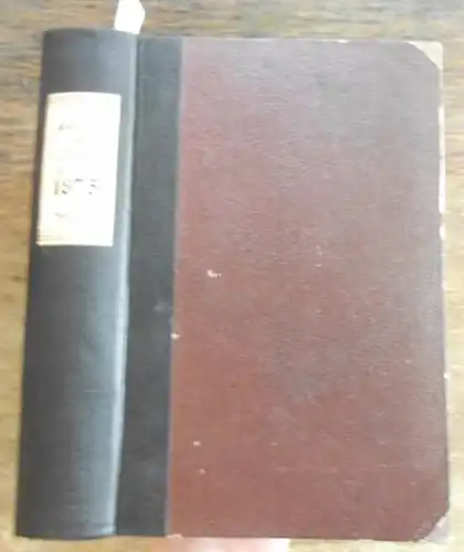 Annalen der Chemie - Friedrich Wöhler,  Hermann Kopp, A. W. Hofmann, A. Kekule,  E. Erlenmeyer, Jacob Volhard ] (Hrsg.): Justus Liebig's  Annalen der Chemie 1875.  Band 177 -178 . Zwei Teile mit jeweils 3 Heften in einem Band. 