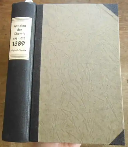 Annalen der Chemie - Hermann Kopp,  A. W. Hofmann, A. Kekule, E. Erlenmeyer, Jacob Volhard  (Hrsg.): Justus Liebig's  Annalen der Chemie 1889.  Band 251 -252.  Zwei Teile mit jeweils 3 Heften in einem Band.