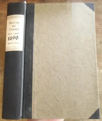 Annalen der Chemie - Hermann Kopp,  A. W. Hofmann, A. Kekule, E. Erlenmeyer, Jacob Volhard  (Hrsg.): Justus Liebig's  Annalen der Chemie 1890.  Band 259 -260.  Zwei Teile mit jeweils 3 Heften in einem Band. 