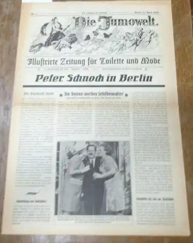 Jumowelt, Die. - Peter Schnock / Werner Koch / Brunhilde Dähn: Die Jumowelt. No. 0 vom 10. April 1969. Illustrirte Zeitung für Toilette und Mode...
