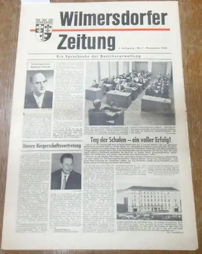Wilmersdorfer Zeitung. - Gerhard Schmidt / Siegfried Rohner / Hans Ungerer / Joachim Stöpel / Horst Götz / Wolfgang Reuter und viele andere: Wilmersdorfer Zeitung...