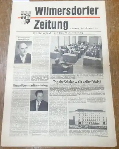 Wilmersdorfer Zeitung.   Gerhard Schmidt / Siegfried Rohner / Hans Ungerer / Joachim Stöpel / Horst Götz / Wolfgang Reuter und viele andere: Wilmersdorfer.. 