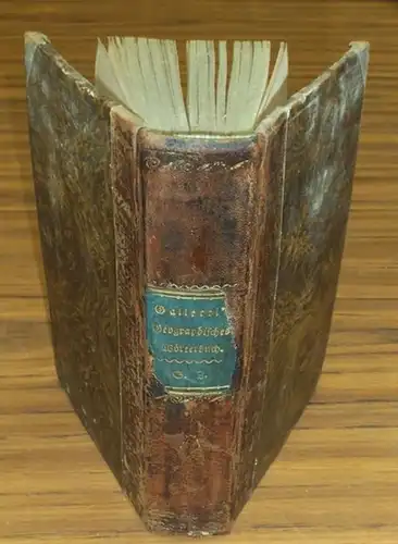 Galletti, J.G.A: Allgemeines geographisches Wörterbuch. Dritter Band separat [von 3 ] S   Z.  oder alphabetische Darstellung aller Länder, Städte, Flecken, Dörfer, Ortschaften.. 