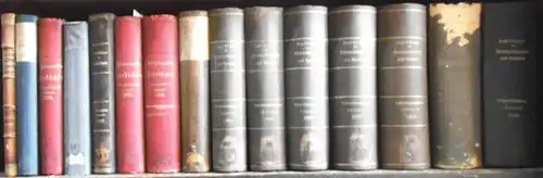 Hildebrand, Bruno (Begründer). - Johannes Conrad (Hrsg.), in Verbindung mit Edg. Loening, W. Lexis, H. Waentig: Volkswirtschaftliche Chronik. 15 Bände für die Jahre 1898, 1899...