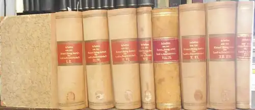 Arbeiten aus der Landwirtschaft und Forstwirtschaft.   Beiträge: G. Rörig / Carl Freiherr von Tubeuf / L. Hiltner / Otto Appel / Rudolf Aderhold.. 