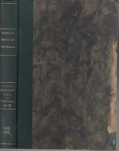 Landwirtschaftliche Forschungen.   Landwirtschaftliche Jahrbücher. Herausgegeben vom Preuss. Ministerium für Landwirtschaft, Domänen und Forsten.      Vogel, Emanuel Hugo / W.. 