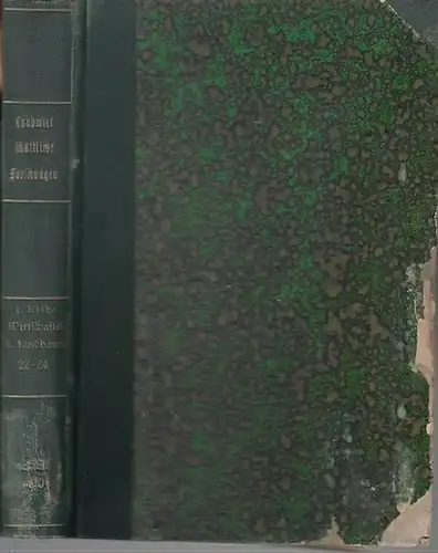 Landwirtschaftliche Forschungen.   Landwirtschaftliche Jahrbücher. Herausgegeben vom Preuss. Ministerium für Landwirtschaft, Domänen und Forsten.      Frühsorge, Erich / Hans Lemmel.. 