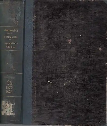 Hoffmann, R. (Begründer). - Peters, Eduard / Hilger, A. / Dietrich, Th. (Herausgeber). - Beiträge: Haberlandt / P. P. Deherain / N. Schröder / H...