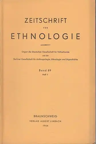 Zeitschrift für Ethnologie. - Franz Termer / Frans Blom (1893- 1963). - Alfred Vincent Kidder (1885 - 1963). - Christian Velder / Gebhard Flatz /...