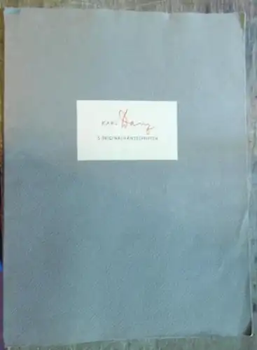 Karl Danz 5 Originalhandschriften
