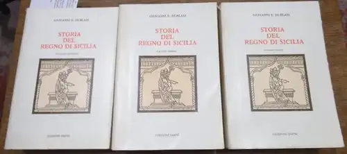 Sizilien. - Di-Blasi, Giovanni: Storia del Regno di Sicilia dall 'Epoca e Favolosa sino al 1774. Seguita da un 'appendice sino alla fine del secolo XVIII. Komplett in drei Büchern. 