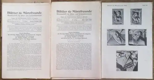 Blätter für Münzfreunde. - Dr. E. G. ( Ernst Gotthelf ) Gersdorf (Begr.). - Richard Gaettens (Hrsg). - // Max Bernhart / Erich Born: Blätter...