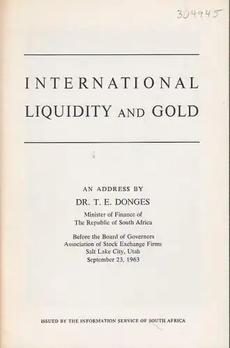 International Liquidity and Gold