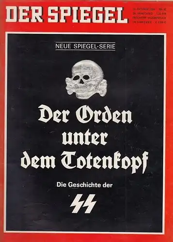 Augstein, Rudolf (Hrsg.) - Johannes K. Engel, Claus Jacobi (Red.): Der Spiegel - Das Deutsche Nachrichten-Magazin. 20. Jahrgang, Nr. 42 vom 10. Oktober 1966. Titelschlagzeile: Der Orden unter dem Totenkopf - Die Geschichte der SS. Neue Spiegel-Serie. 