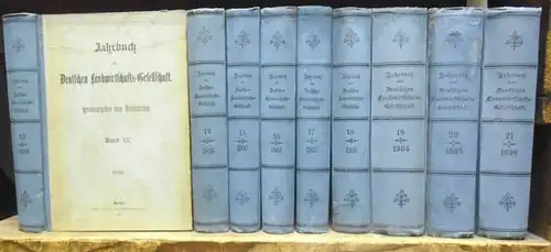 Deutsche Landwirtschaftsgesellschaft - Direktorium / Vorstand (Hrsg.). - Dr. Albert / Dr. Kaßner / Prof. Zechner und Ritterschaftsrat v. Arnim / König / Madsack /...