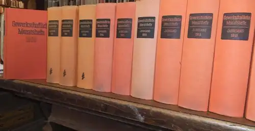 Bundesvorstand des Deutschen Gewerkschaftsbundes (Hrsg.): Gewerkschaftliche Monatshefte - Zeitschrift für soziale Theorie und Praxis. Lückenloses Konvolut bestehend aus den Jahrgängen 1 - 42, 1950 - 1991. 