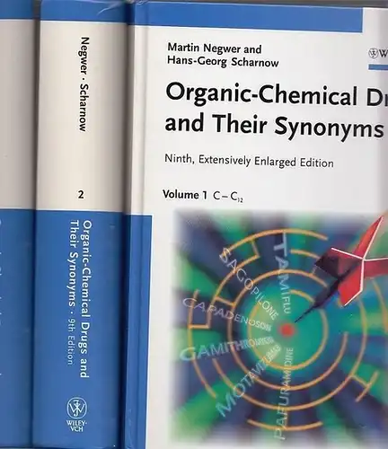 Negwer, Martin - Hans-Georg Scharnow: Organic-Chemical Drugs and Their Synonms. Volume 1, 2 and 3 in 3 books (of 7 volumes at all) C - C12, C13 - C17 and C18 - C21. 
