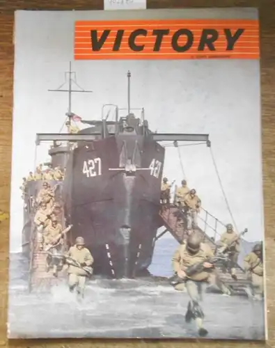 Victory. - Marie Curie. - Cordell Hull. - Alexander A. Vandegrift: Victory. Volume 1, numero 6. Publie par les editions Crowell - Collier avec la collaboration de l'office d'information de guerre des etats - unis. Aus dem Inhalt / Contenu: Madame Curie re