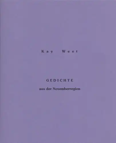 Gedichte aus der Novemberregion