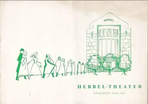 'Die Abiturientin' von Ladislas Fodor. Programmheft Hebbeltheater, Spielzeit 1956 / 1957. Inszenierung: Erik Ode / Bühnenbild: Viktoria v. Schack / Darsteller: Albert Lieven, Martin Berliner.. 