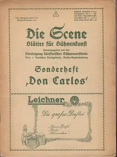 Scene, Die. - Franz Graetzer (Hrsg.). - Maximilian Harden / Carl Heine / Hans Lebede / Eugen Kilian / Hans Knudsen / Franz Herterich / J. Landau / Adolf Winds / Erich Lange / Hanns Lotz / Heinz Herald / Berthold Held / Paula Steingiesser / Ferdinand Grego