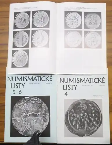 Numismaticke listy. - Lubomir Nemeskal / Jarmila Haskova (redaktor): Numismaticke listy. Kompilace s 71 broury 1974 - 1994. Obsahovat (Enthalten, containing): 1974, No. 5...