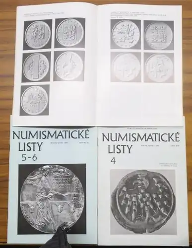 Numismaticke listy.   Lubomir Nemeskal / Jarmila Haskova (redaktor): Numismaticke listy. Kompilace s 71 broury 1974   1994. Obsahovat (Enthalten, containing): 1974, No.. 