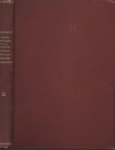 Henseler, Heinz: Untersuchungen über die Stammesgeschichte der Lauf- und Schrittpferde und deren Knochenfestigkeit.  (= Arbeiten der Deutschen Gesellschaft für Züchtungskunde. Heft 14). 