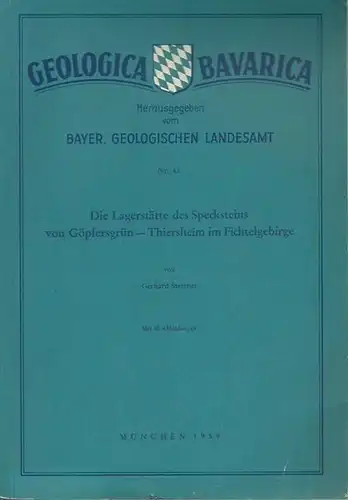 Stettner, Gerhard: Die Lagerstätten des Specksteins von Göpfersgrün - Thiersheim im Fichtelgebirge. (= Geologica Bavarica. Nr. 42. Herausgeber: Bayer. Geologische Landesamt). 