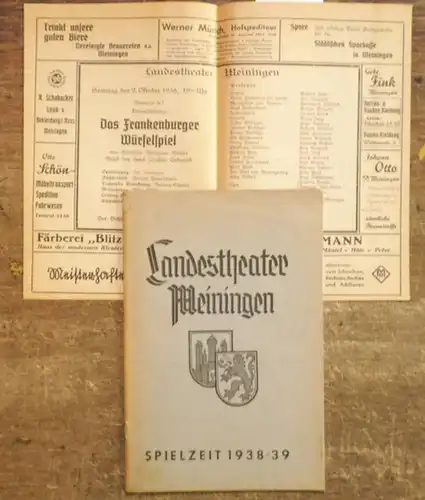 Meiningen.   Landestheater.   Ulrich Mannes (Spielleitung).   Eberhard Wolfgang Möller / Hans Knudsen / Hans Arnold über Henrik Ibsen / Rudolf.. 