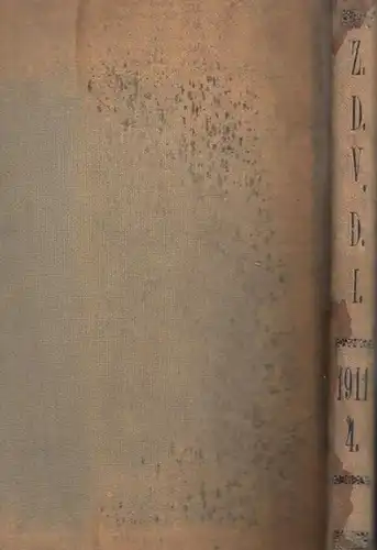 Zeitschrift Verein Deutscher Ingenieure (VDI) (Hrsg): Zeitschrift des Vereines Deutscher Ingenieure. Band 55, 1911. Enthalten sind die Nr. 26, vom 1. Juli 1911 - Nr...