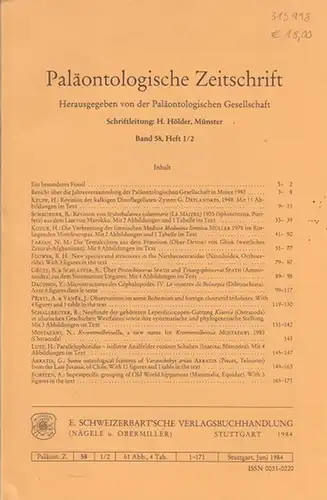 Paläontologische Zeitschrift. -  Hölder, H.  (Hrsg.). -  H. Keupp / R. Schroeder / H. Kozur / N.M. Farsan /  R.H. Flower...