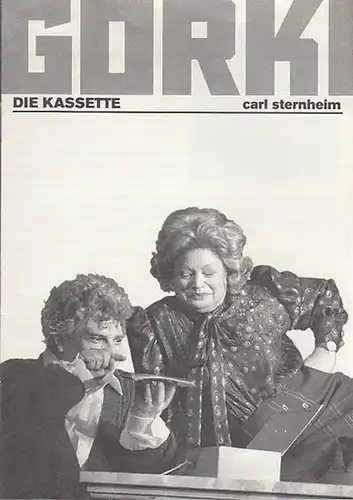 Die Kassette.  Spielzeit  2000 / 2001.  Intendant Bernd Wilms.  Regie Erich Sidler. Bühne Eric Becker.  Kostüme Renee Listerdal.  Dramaturgie  Birgit Rasch.  Darsteller Manfred Meihöfer / Jacqueline Macaulay / Ursula Werner, Eva Mende u.a