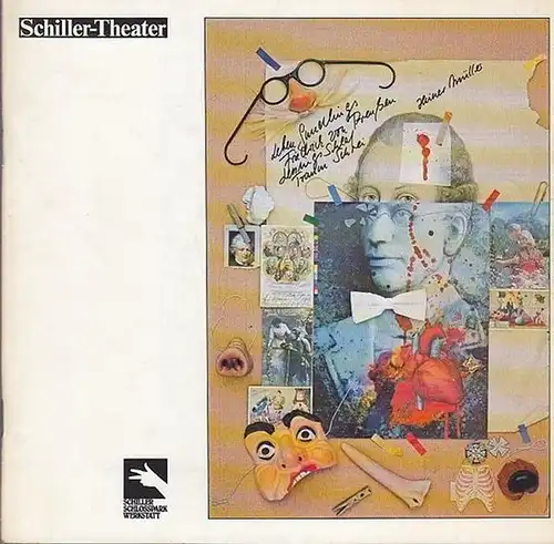 Leben Gundlings. Friedrich von Preußen. Lessings  Schlaf Traum Schrei. Ein Greuelmärchen.  Spielzeit 1983 / 1984.  Inszenierung Klaus Emmerich.  Ausstattung Klaus Emmerich.. 