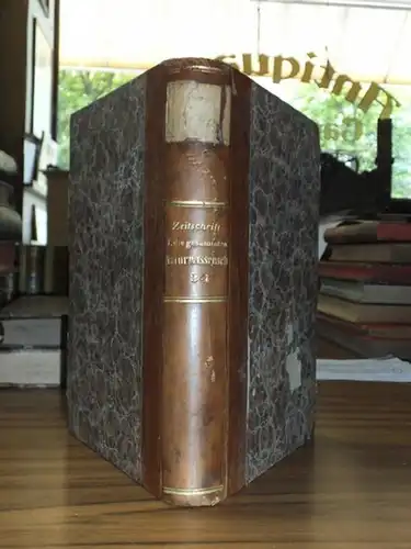 Zeitschrift für die gesammten Naturwissenschaften. - C. Giebel / M. Siewert (Red.): Zeitschrift für die gesammten (gesamten) Naturwissenschaften. Jahrgang 1869. Vierunddreissigster ( 34. ) Band. 