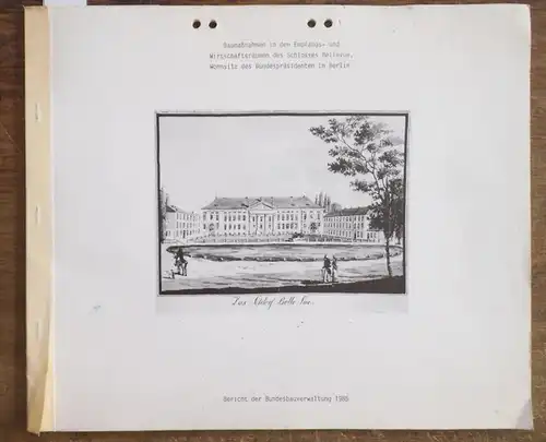Bellevue.   Bundesmisterium für Raumordnung, Bauwesen u. Städtebau / Bundesbaudirektionen in Zusammenarbeit mit Prof.Dr. Ing.Otto Meitinger.  Bericht der Bauverwaltung 1985: Baumaßnahmen in den.. 