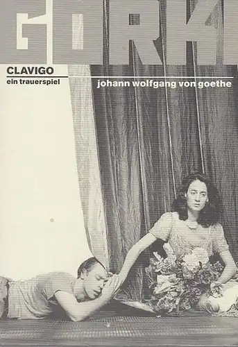 Clavigo. Ein Trauerspiel.  Spielzeit 1997 / 1998.  Intendant   Bernd Wilms.    Regie  Stephan Otteni. Bühne / Kostüme Franz Lehr.  Dramaturgie  Manfred Möckel.  Darsteller  Frank Seppeler / Thomas Schmidt / Robert Lohr / Franca Kastein u.a